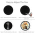 Silicone Microwave Mat, 12 Inch Non Stick Turntable Mat, Multi-Purpose Heat Resistant Oven Mat - 2 Pack