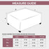 NeColorLife Velvet Ottoman Cover Christmas Ottoman Slipcover Thick Stretchable Footrest Stool Covers with Elastic Band