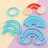9Pcs Rainbow & Cloud Fondant Cutter Set, Cake Decorating Tools for Sugarcraft, Polymer Clay, Cookies, Biscuit Cutters