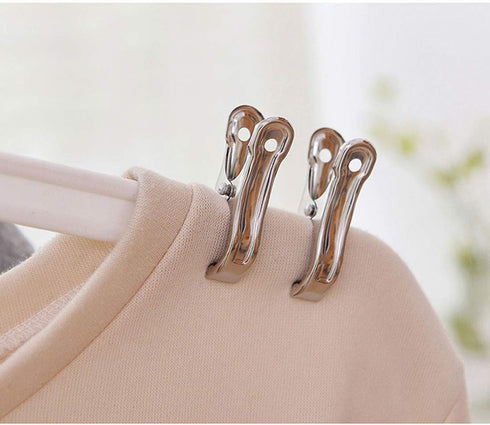 Row Cover Clips, 40 Pack, 2.2 Inch Stainless Steel Clothes Pins for Garden and Beach Towel