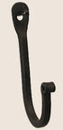 Colonial Tin Works Vintage Hand Forged Iron Classic Early American Plain Hook, Set of 12