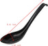 4 Pieces Black Soup Spoons, Japanese Spoons Soup, Plastic Soup Spoons, Rice Spoons, Chinese Wonton Soup Spoons