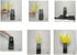 Artificial Flowers Orchids, Silk Fake Flowers in Bulk, 10 Pcs for Wedding Party Home Decoration