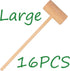 Sisims 8.26" Hammers (16 Wooden Crab Mallets Crab Lobster Seafood Crackers pieces)