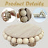DEMULANS 3 4 Inch Brown-3pack) Pcs Small Wood Risers for Display,Mini Wooden Round Riser Famrhouse Pedestal Decor