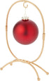 Bard's Oval Shaped Gold-Toned Wrought Iron Ornament Stand, 11" H x 7.25" W x 7.25" D