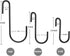 18 Pack S Hooks for Hanging Pans, Pots, Utensils, Clothes, Bags, Towels, Plants - 3 Sizes (Black)