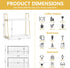 2087 Countertop, 2 Countertop, Coffee Bar Organizer for Multifunctional Coffee Station Organizer for Accessories