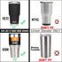 Tumbler Lid for 30 Oz Yeti Rambler, Old Style RTIC, Ozark Trails Cooler Cup - Sliding Splash Proof and Straw Friendly