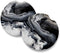 Black Marble Car Coasters for Drinks Set of 2 with Absorbent Coasters, Measures 2.56 inches