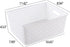 Gloreen White Plastic Basket, 8 Quart Weave Storage Baskets, Set of 4