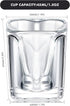 12 Set 1.5 oz Suclain Pieces Hearted Shaped Shot Glasses Valentine's Day Shot Glass Clear Cute wine Glasses with Base