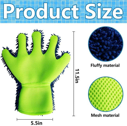 DECOHS 4 Swimming Pcs Pool Cleaning Scrubbing Mitt, Pool and Spa Cleaning Mitt, Pools Hot Tub Scrubbing Glove for Stain
