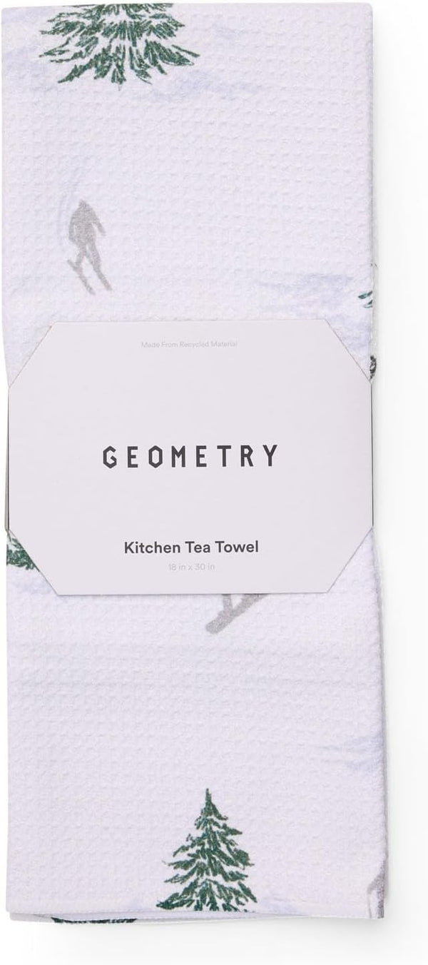 GEOMETRY Christmas Kitchen Towels - Quick Dry Microfiber Cloth Dish Towels for