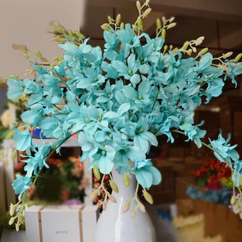 10 Pack Artificial Orchid Flowers, Fake Dancing Lady Orchid for Wedding, Home, Office, Party Decoration