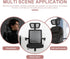 BESPORTBLE Adjustable Office Chair Headrest Attachment, Black Mesh Nylon Frame Universal Head Support Cushion