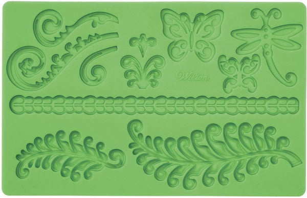Wilton Silicone Mold for Fondant and Gum Paste, Ferns