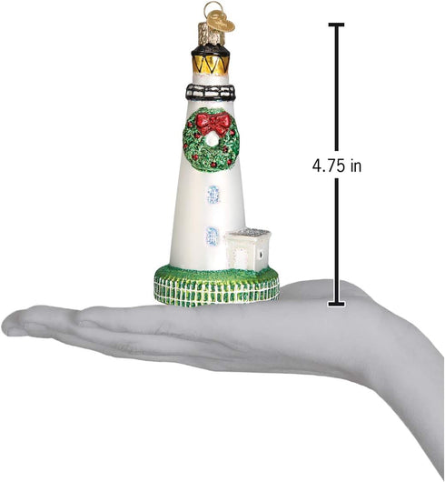 Old World Christmas Collection Glass Blown Ornaments for Ocracoke Lighthouse Tree