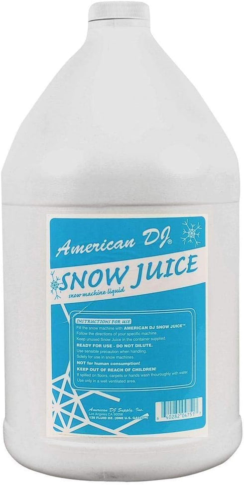ADJ Products Snow Juice - Gallon Water-Based Snow Fluid for Snow Machines