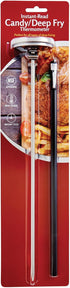 HIC Kitchen Large Easy-Read Face Roasting Deep Fry Candy Jelly Thermometer, Stainless Steel Stem with Sheath