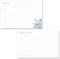 Blue Vintage Floral Recipe Cards - Set of 48