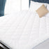 California King Mattress Pad Cover, Quilted Cotton Protector, 18-22" Deep Pocket, Thin Down Alternative Filling,