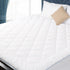 Full Cotton Mattress Pad Cover, Quilted Mattress Protector with 18-22" Deep Pocket, Noiseless & Breathable Down