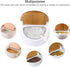 Sugar Bowl with Lids and Spoons - Ceramic Sugar Jar with Spoon and Tray, Porcelain Container with Labels for Kitchen,