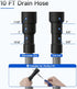 10 FT Dishwasher Drain Hose, Corrugated and Flexible Replacement with Clamps, Fits 11/16", 1", 1-1/8"
