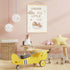 Fisahat Teddy Bear Nursery Banner Decor, Cute Sleeping Baby Bear Inspirational Kids Wall Decor for Toddler Playroom