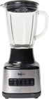 Total Chef 6-Speed Countertop Blender, 6 Cup Glass Jar, 500 W, Stainless Steel Blades, Auto-Clean Function