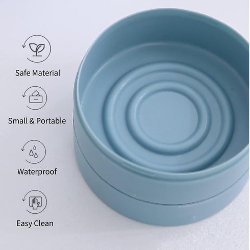 2 PCS Round Portable Soap Container, Travel Soap Dish with Lid, Sealed Waterproof Holder for Travel, Gym, Home Shower