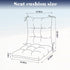 41.7"*20.8" High Back Outdoor Chair Cushions Waterproof Outdoor Patio Chair Seat Pad and Back Floral Rocking Chair