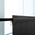 KOUFALL Dark Gray Half Curtains for Windows, Small Room Darkening Rod Pocket Curtains 34 x 30 Inch