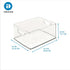iDesign Recycled Plastic Cabinet and Pantry Storage Bin with Integrated Handles, 10” x 8” x 5”, Clear