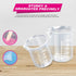 LEOBRO 36 PCS Resin Mixing Cups, 12PCS 100ML Plastic Measuring Cups, 24PCS 50ML Paint Mixing Cups with Craft Sticks
