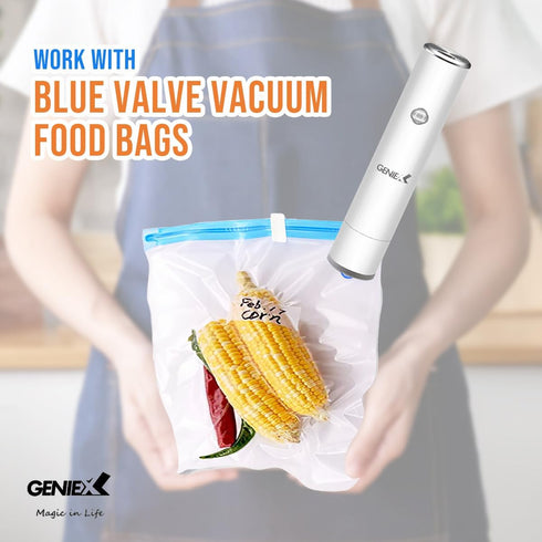 Handheld Vacuum Sealer for Food Storage, Rechargeable Air Pump for Vacuum Bags & Containers