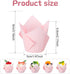 Jutom 200 Pack Tulip Cupcake Liners Paper Baking Cups Greaseproof Muffin Liners Grease Resistant Cupcake Wrappers for Weddings Birthday Cake Balls Muffins Candy Jelly Party(Pink) by Jutom