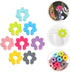UPKOCH Flower Glass Markers, 16pcs Floral Wine Charms for Drink Markers, Silicone Flower Party Drink Charms