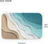 Britimes Bath Mats 16x24 Inches No Slip Abstract Beach Washable Floor Rug for Bathroom Kitchen Indoor