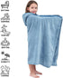 50"x30" 3-12 Hiturbo Kids Hooded Bath Towel: Soft Plush Pool Beach Fleece Towel Blanket - Toddler Towels Wrap for Boys