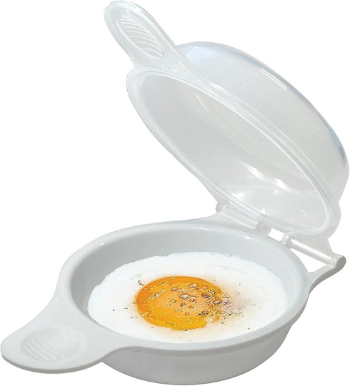 Trenton Gifts Microwave Egg Cooker/Poacher - Easy Scrambled Omelet Maker & Breakfast Cookware -