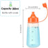 2 Pack Wide Mouth Condiment Squeeze Bottle, 300ml Empty Reusable Bottles for Honey, Batter, Catsup, Baking