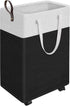 HomeHacks Rolling Large Laundry Hamper, Waterproof Collapsible Basket on Wheels for Bathroom & Bedroom