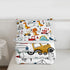 Set Set Set Set 1 Feelyou Construction Comforter Kids Cartoon Dinosaur Comforter Cover for Boys Equipment Trucks