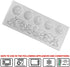 DIY Baroque Scroll Relief Cake Border Silicone Molds - European Frame Cake Decorating Tools - Grey