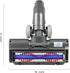 Upgraded Hardwood Floor Vacuum Attachments with Headlights for Dyson V7V8, Replacement Parts Motorhead, Soft Roller