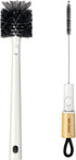 MR.SIGA Water Bottle Brush and Straw Cleaner, Long Handle 2 in 1 Bottle Cleaning Brush for Sports and Baby Bottles