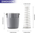 2 Packs AGM73610701 Washer Magnetic Door Plunger and Spring, Replacement Parts for LG and Kenmore