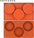 FUNSHOWCASE 2-Bundle Large Round Disc Candy Silicone Molds